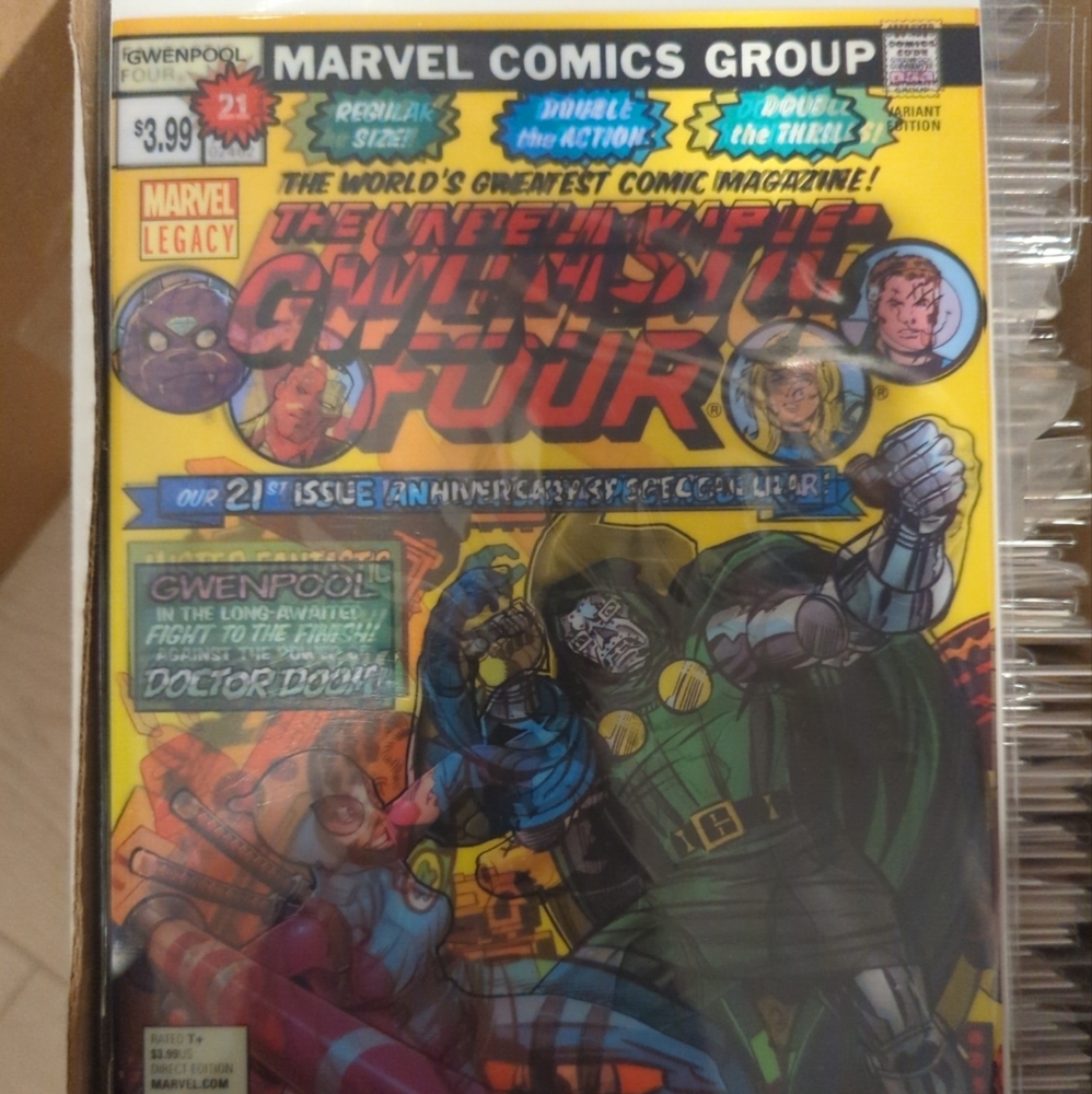 The Unbelievable Gwenpool #21 Lenticular Variant 2017 Marvel Comics Doctor Doom